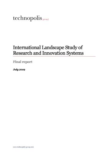 International Landscape Study of Research and Innovation Systems