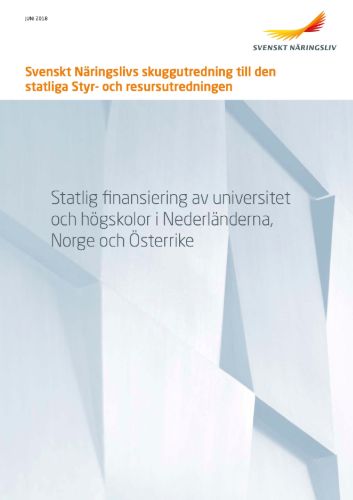 A study of state funding of universities and colleges in The Netherlands, Norway and Austria