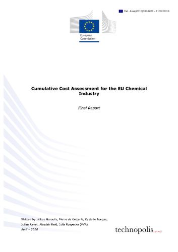 Cumulative Cost Assessment for the EU Chemical Industry