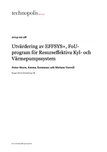 EFFSYS+ evaluation