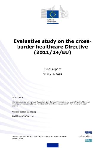 Evaluative study on the Cross-Border Healthcare Directive