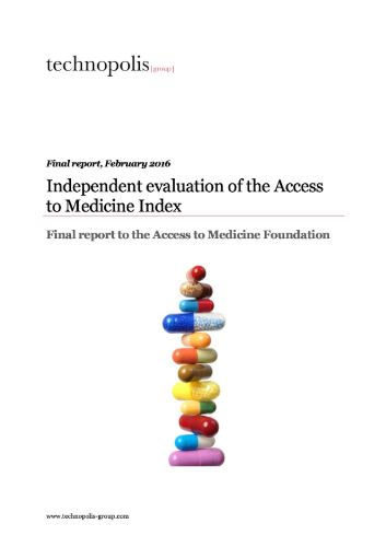 Independent evaluation of the Access to Medicine Index (summary)