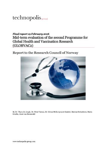 Mid-term evaluation of the second Programme for Global Health and Vaccination Research (GLOBVAC2)