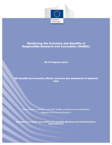 RRI benefits and economic effects: summary and assessment of empirical data D5.3