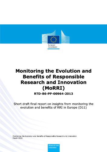 Short draft final report on insights from monitoring the evolution and benefits of RRI in Europe D11