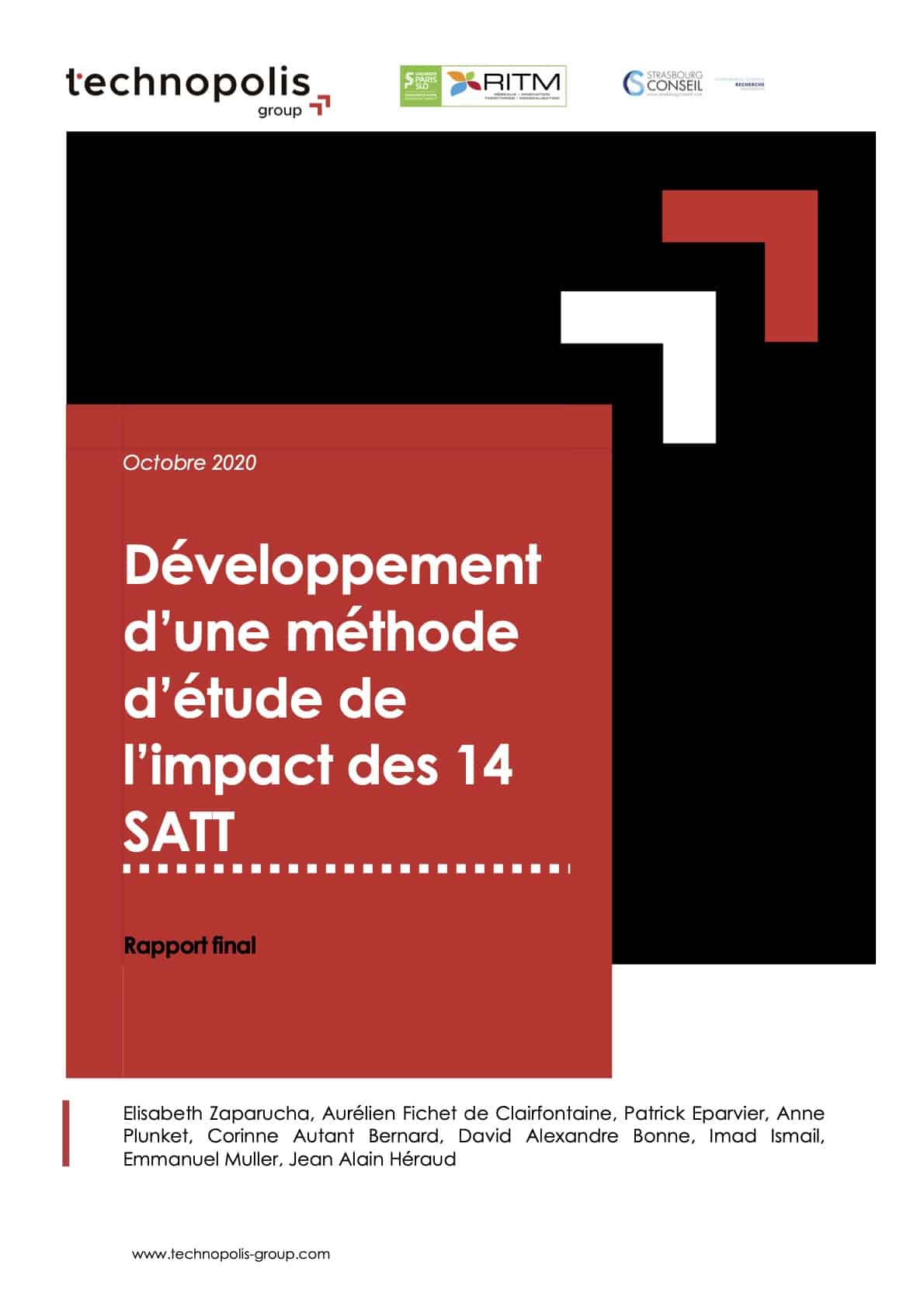 Development of a method to assess the impact of Technology Transfer Acceleration Companies