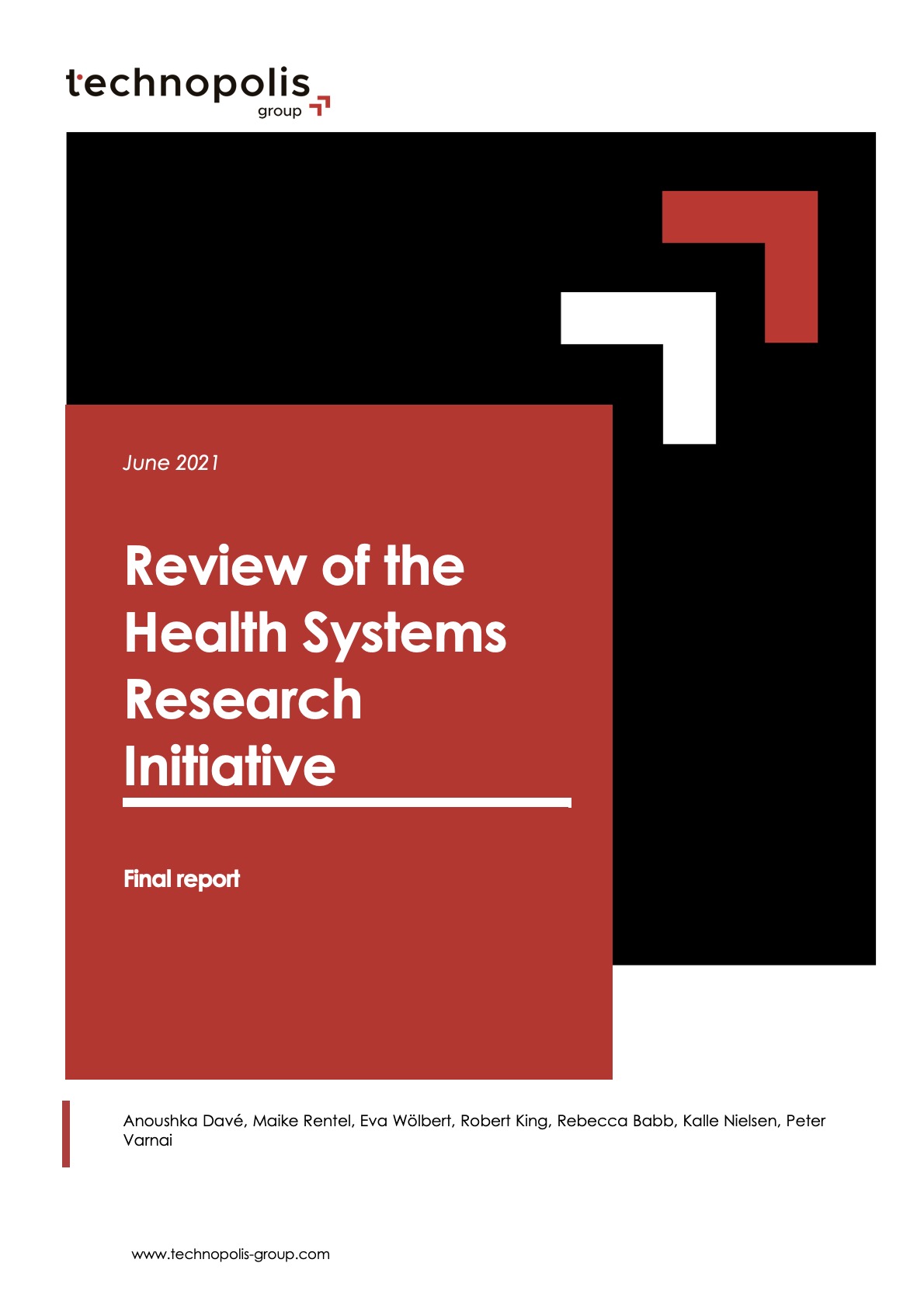 Review of the Health Systems Research Initiative