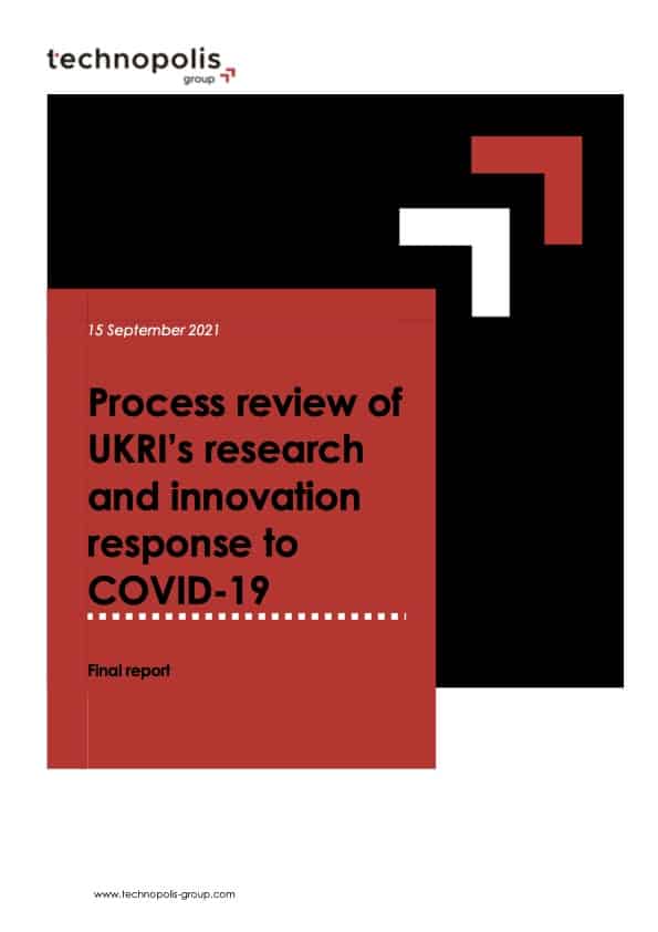 Review of UKRI’s response to COVID-19