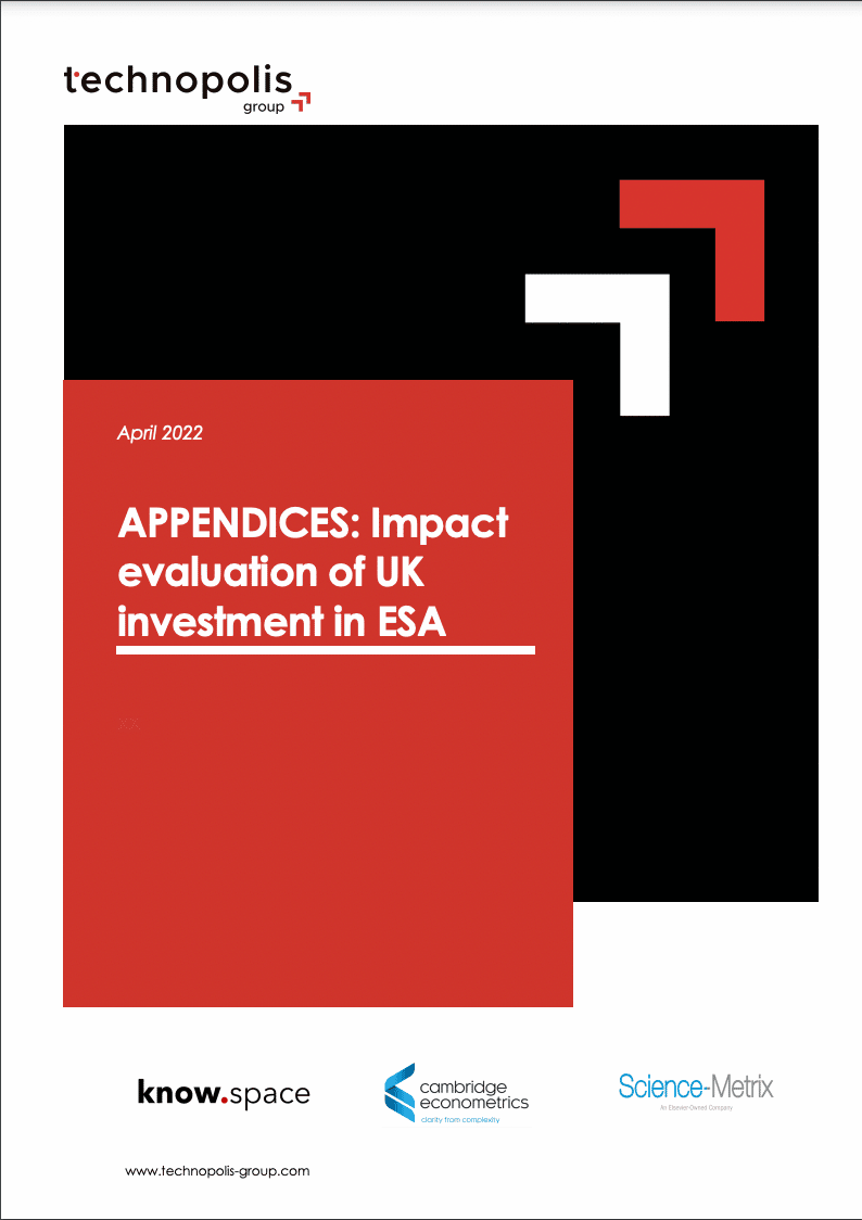 APPENDICES: Impact evaluation of UK investment in ESA