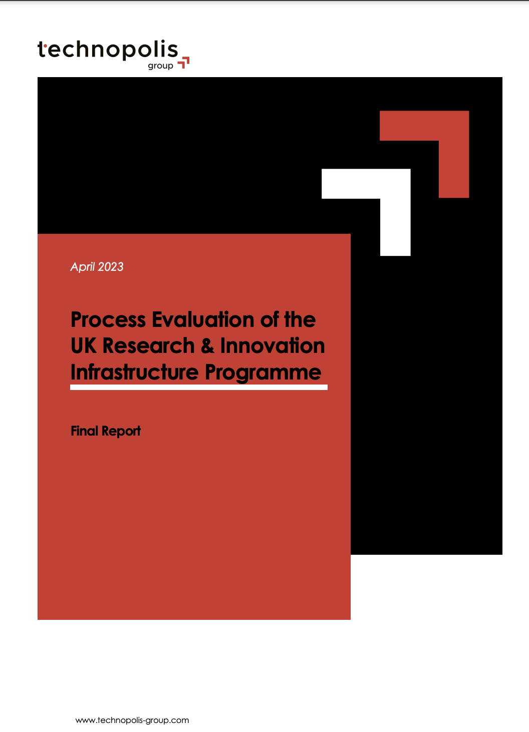 Process evaluation of the UKRI infrastructure programme