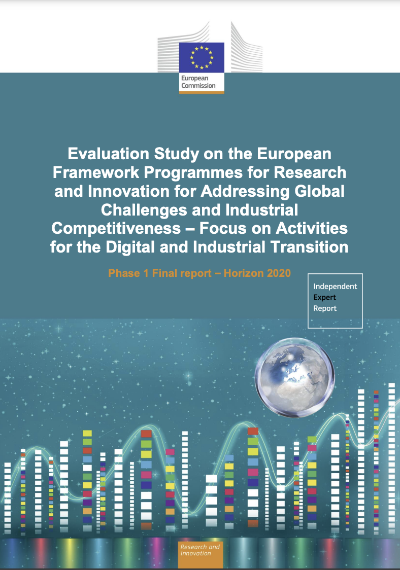 Evaluation study on the European framework programmes –  focus on activities for the digital and industrial transition under Horizon 2020