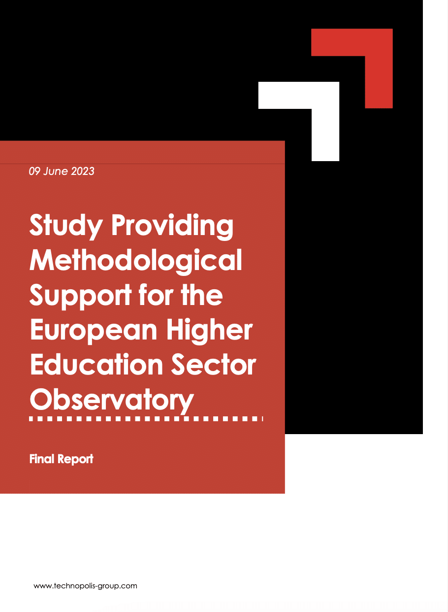 Study Providing Methodological Support for the European Higher Education Sector Observatory
