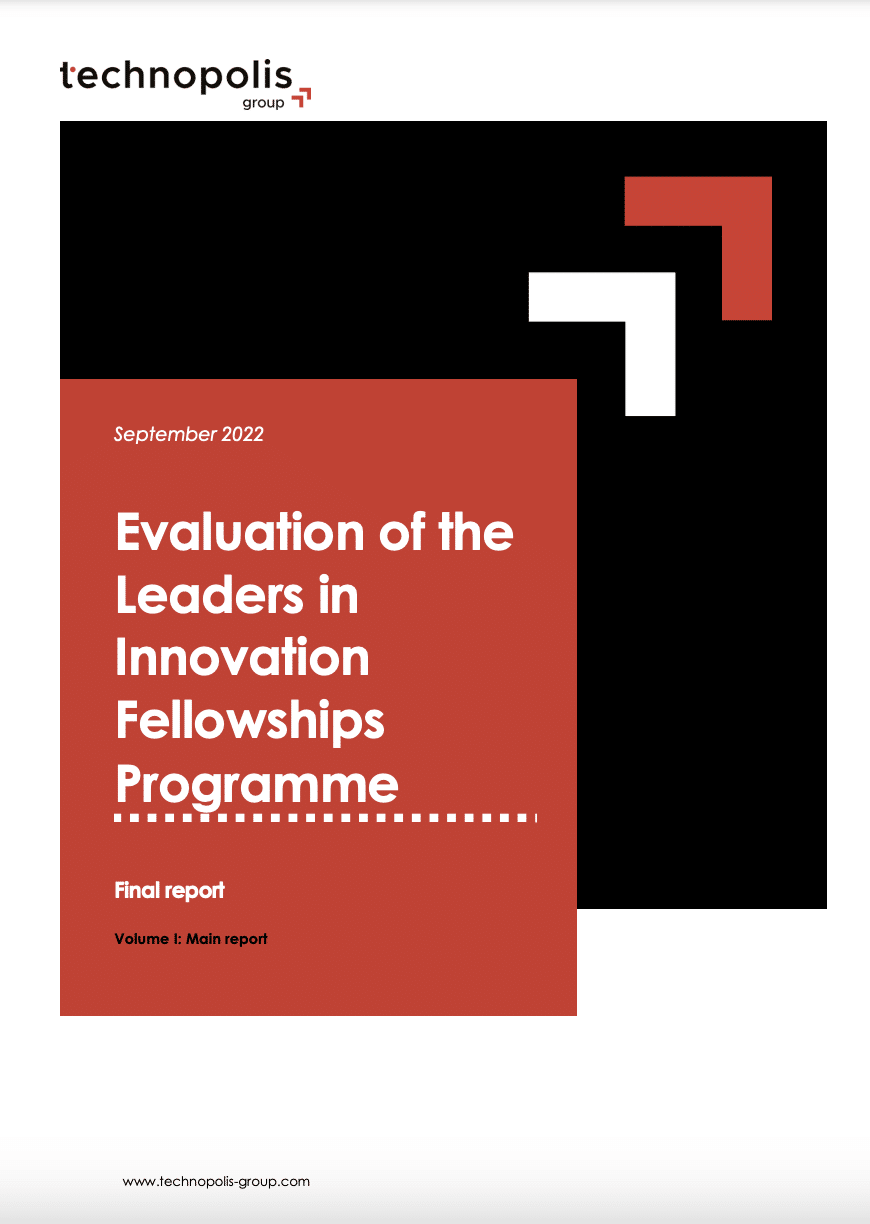 Evaluation of the Leaders in Innovation Fellowships Programme